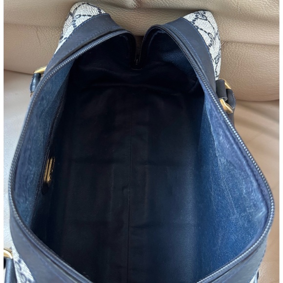 Certified Authentic Vintage Gucci Boston Web Canvas Leather Crossbody Bag, COA - Picture 9 of 16